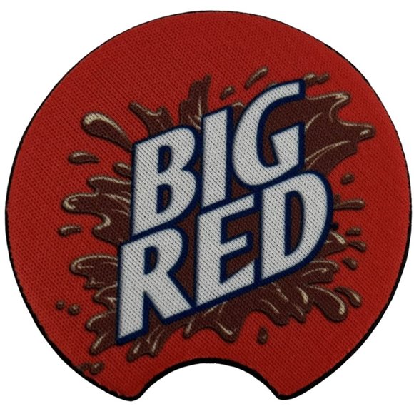 Car Coasters Big Red Soda Pop Beverage Set of 2 Neoprene Absorbent - Picture 3 of 9